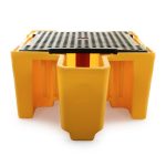 Jonesco Single IBC Spill Pallet Bund with Integrated Dispensing Area