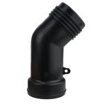 An adaptor that converts a 2 inch IBC valve to a male 45-degree elbow