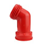 An adaptor that converts a 3 inch IBC valve to a male 45-degree elbow