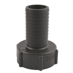 An IBC adaptor - S60x6 (2 inch) Female to (1.5 inch) Hose Tail