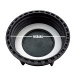 Rear profile of a 3 inch IBC valve cap