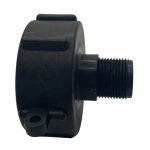 Side profile of IBC adaptor - S60x6 (2 inch) Female to (0.75 inch) BSP Male Adaptor