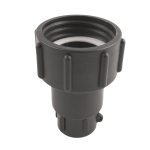 Rear profile of an IBC adaptor S60x6 (2 inch) Female to (1 inch) BSP Female Swivel Buttress
