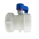 Side profile of a replacement 3 inch outlet for an IBC