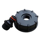 A detachable adaptor that converts an IBC valve to a hozelock connector