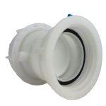 Rear profile of a replacement 3 inch outlet for an IBC