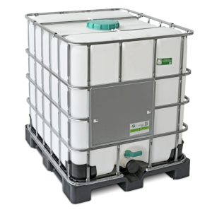 Clear 1000L Greif IBC Container - UN-Approved & Food-Grade